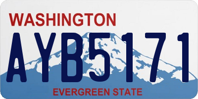 WA license plate AYB5171
