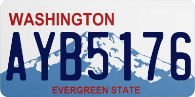 WA license plate AYB5176
