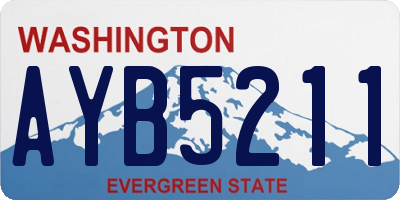 WA license plate AYB5211