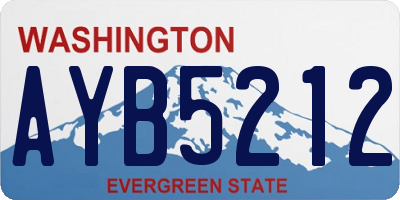 WA license plate AYB5212