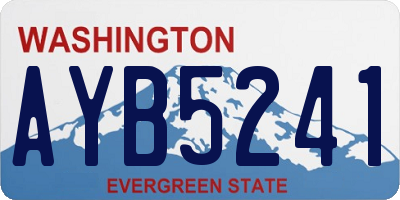 WA license plate AYB5241