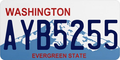 WA license plate AYB5255