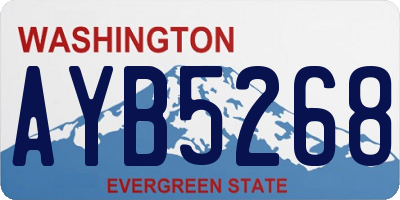 WA license plate AYB5268