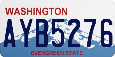 WA license plate AYB5276