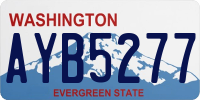 WA license plate AYB5277