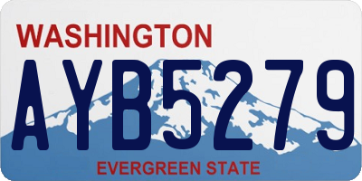 WA license plate AYB5279