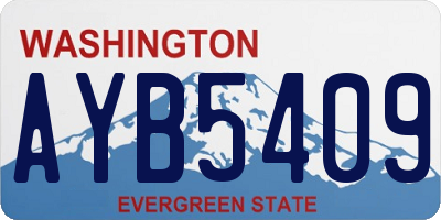 WA license plate AYB5409