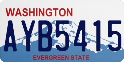 WA license plate AYB5415