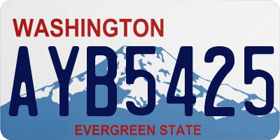 WA license plate AYB5425
