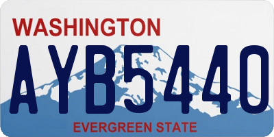 WA license plate AYB5440
