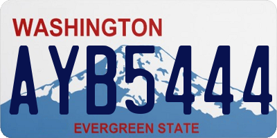 WA license plate AYB5444