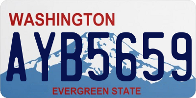 WA license plate AYB5659