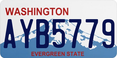 WA license plate AYB5779