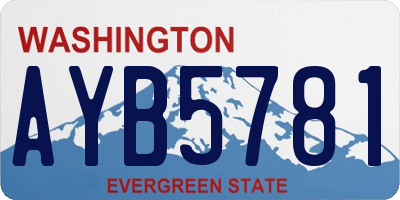 WA license plate AYB5781