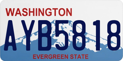 WA license plate AYB5818