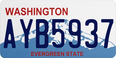 WA license plate AYB5937