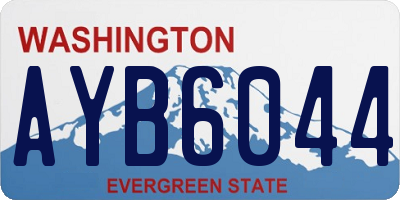 WA license plate AYB6044
