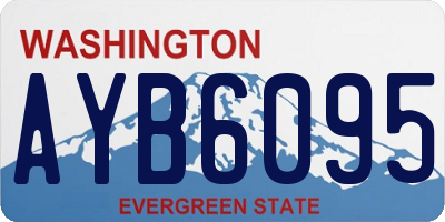 WA license plate AYB6095