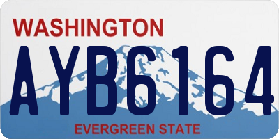 WA license plate AYB6164