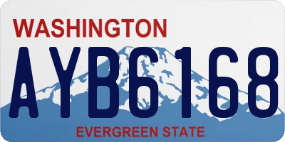WA license plate AYB6168
