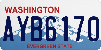 WA license plate AYB6170