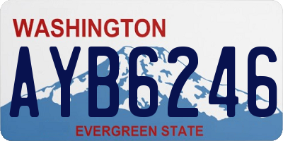 WA license plate AYB6246