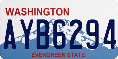 WA license plate AYB6294