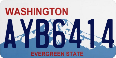 WA license plate AYB6414