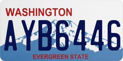 WA license plate AYB6446