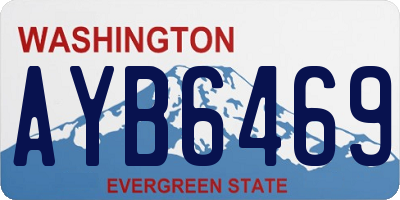 WA license plate AYB6469