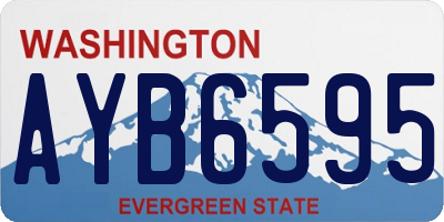 WA license plate AYB6595