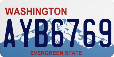 WA license plate AYB6769