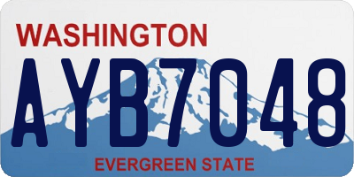 WA license plate AYB7048