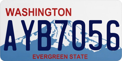 WA license plate AYB7056