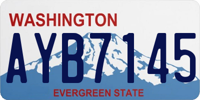 WA license plate AYB7145