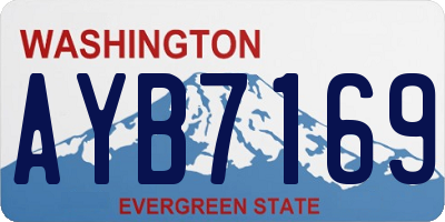 WA license plate AYB7169