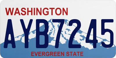 WA license plate AYB7245