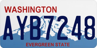 WA license plate AYB7248