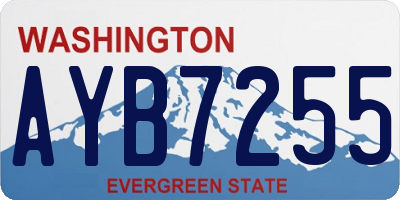 WA license plate AYB7255