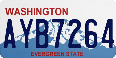 WA license plate AYB7264