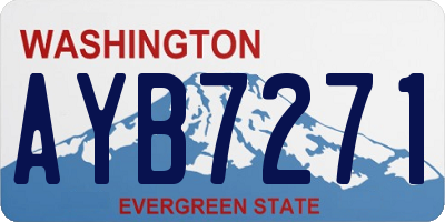 WA license plate AYB7271