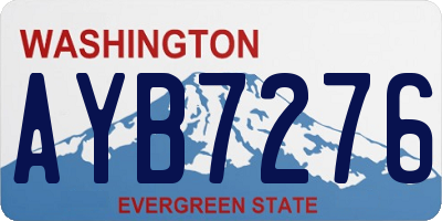 WA license plate AYB7276