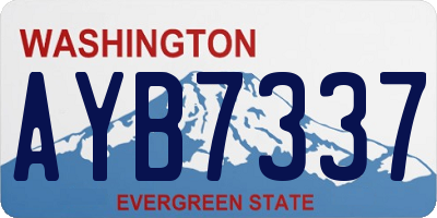WA license plate AYB7337