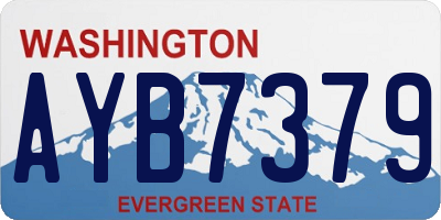 WA license plate AYB7379