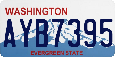 WA license plate AYB7395