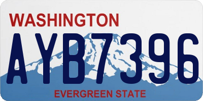 WA license plate AYB7396