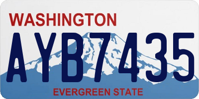 WA license plate AYB7435