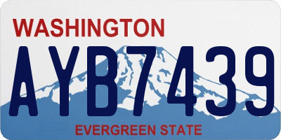 WA license plate AYB7439