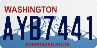 WA license plate AYB7441