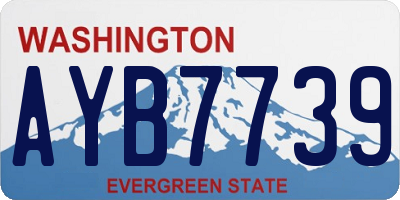 WA license plate AYB7739